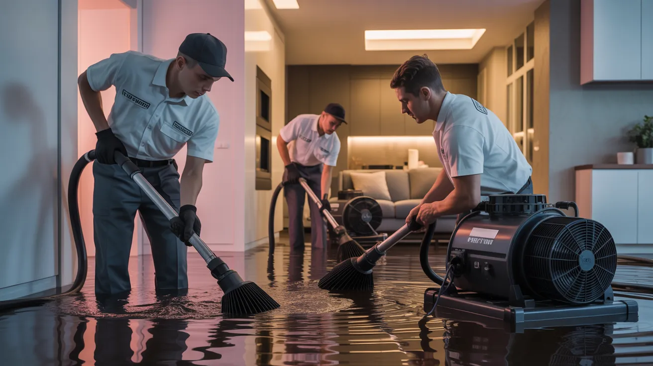 DIY water mitigation vs professional services